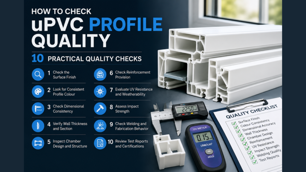 how to check uPVC profile quality