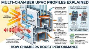 multi chamber upvc profiles