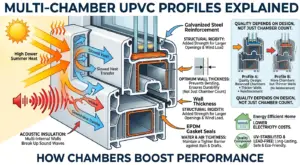 multi chamber upvc profiles