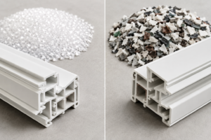 virgin uPVC vs recycled uPVC profiles